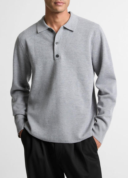 Italian Merino Wool Milano Polo Sweater in Sweaters | VINCE Men