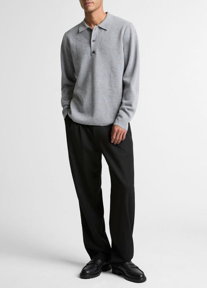 Italian Merino Wool Milano Polo Sweater in Sweaters | VINCE Men