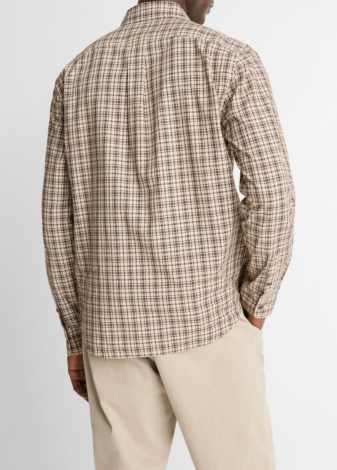 Great Falls Plaid Cotton Button-Front Shirt in Long Sleeve | VINCE Men