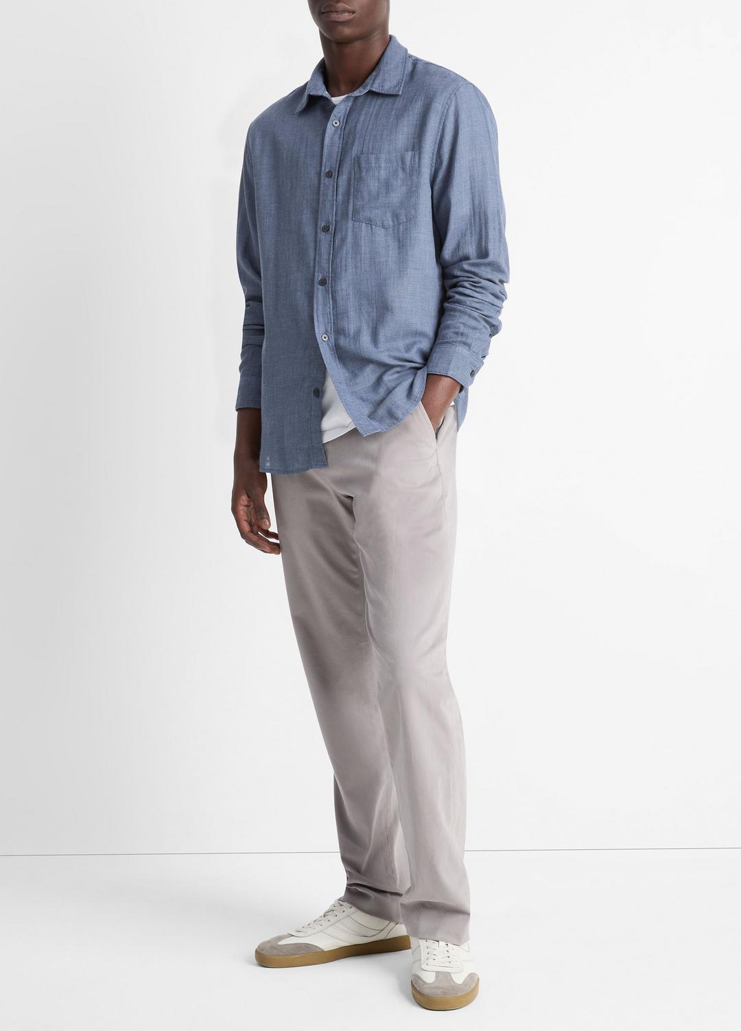 Double Face Long Sleeve in Long Sleeve | VINCE Men