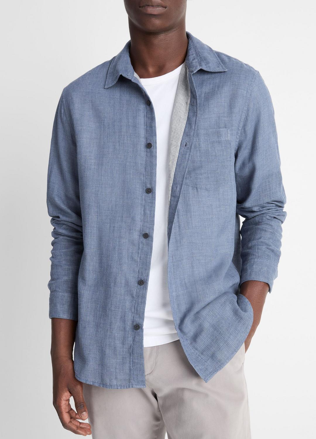 Double Face Long Sleeve in Long Sleeve | VINCE Men