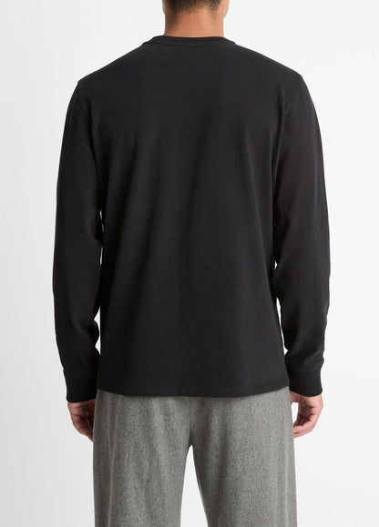 Sueded Jersey Long-Sleeve Pocket T-Shirt in Long Sleeve | VINCE Men