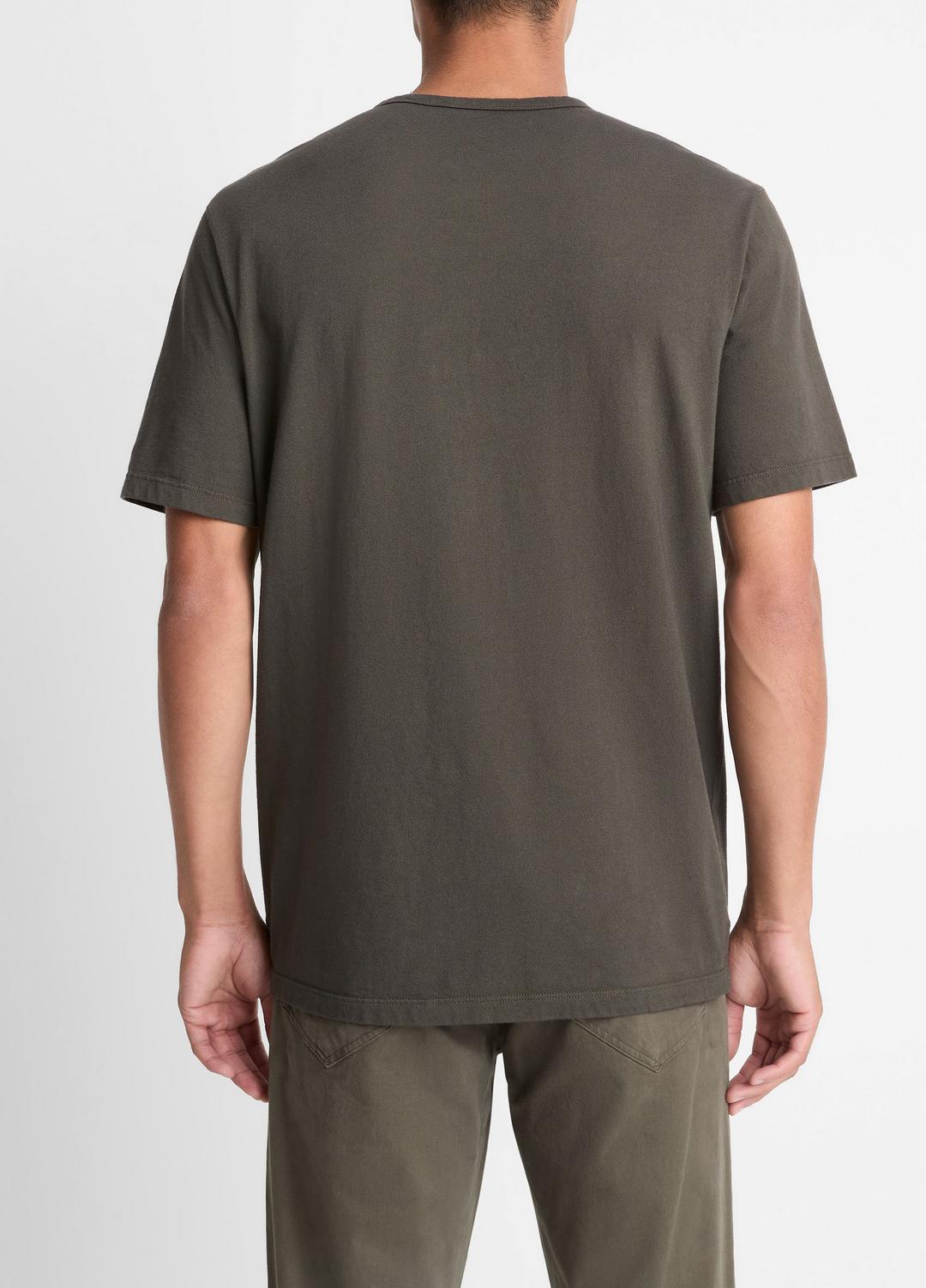 Garment Dye Cotton T-Shirt in Short Sleeve | VINCE Men