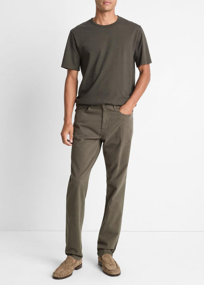 Garment Dye Cotton T-Shirt in Short Sleeve | VINCE Men