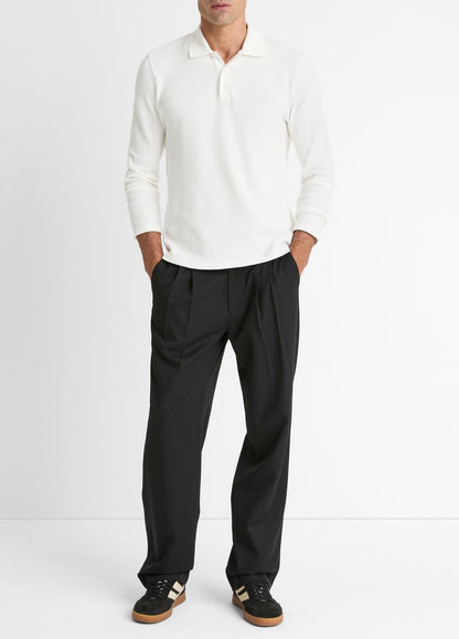 Variegated Cotton Polo Shirt in Henleys & Polos | VINCE Men
