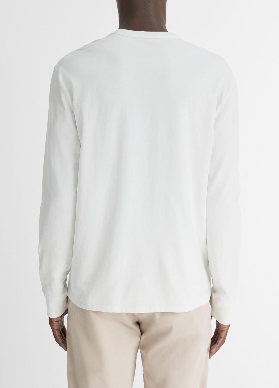 Sueded Jersey Long-Sleeve Pocket T-Shirt in Long Sleeve | VINCE Men
