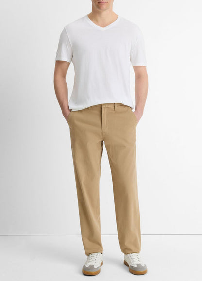 Pima Cotton V-Neck T-Shirt in Short Sleeve | VINCE Men