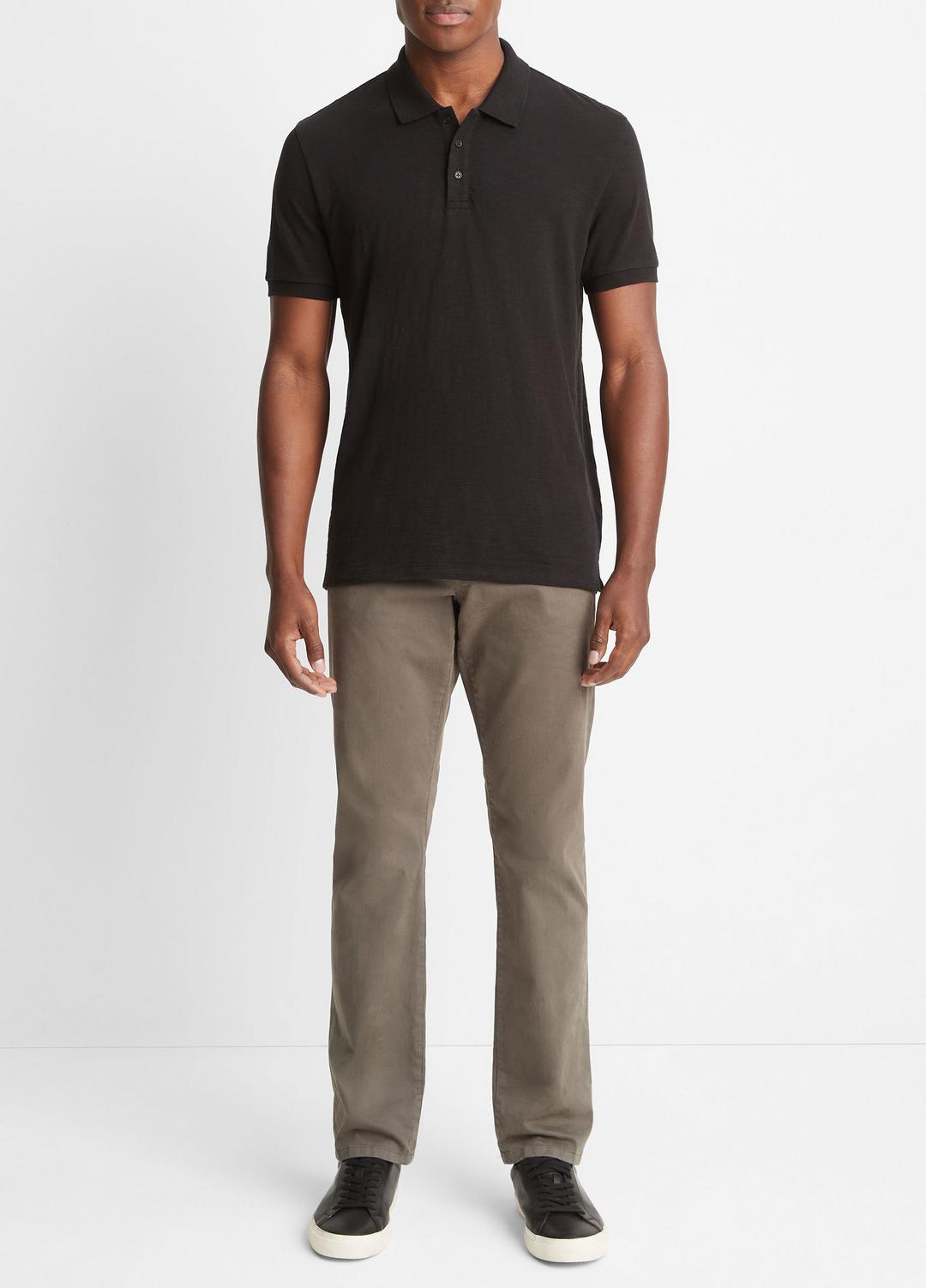 Classic Slub Polo Shirt in Henleys & Polos | VINCE Men