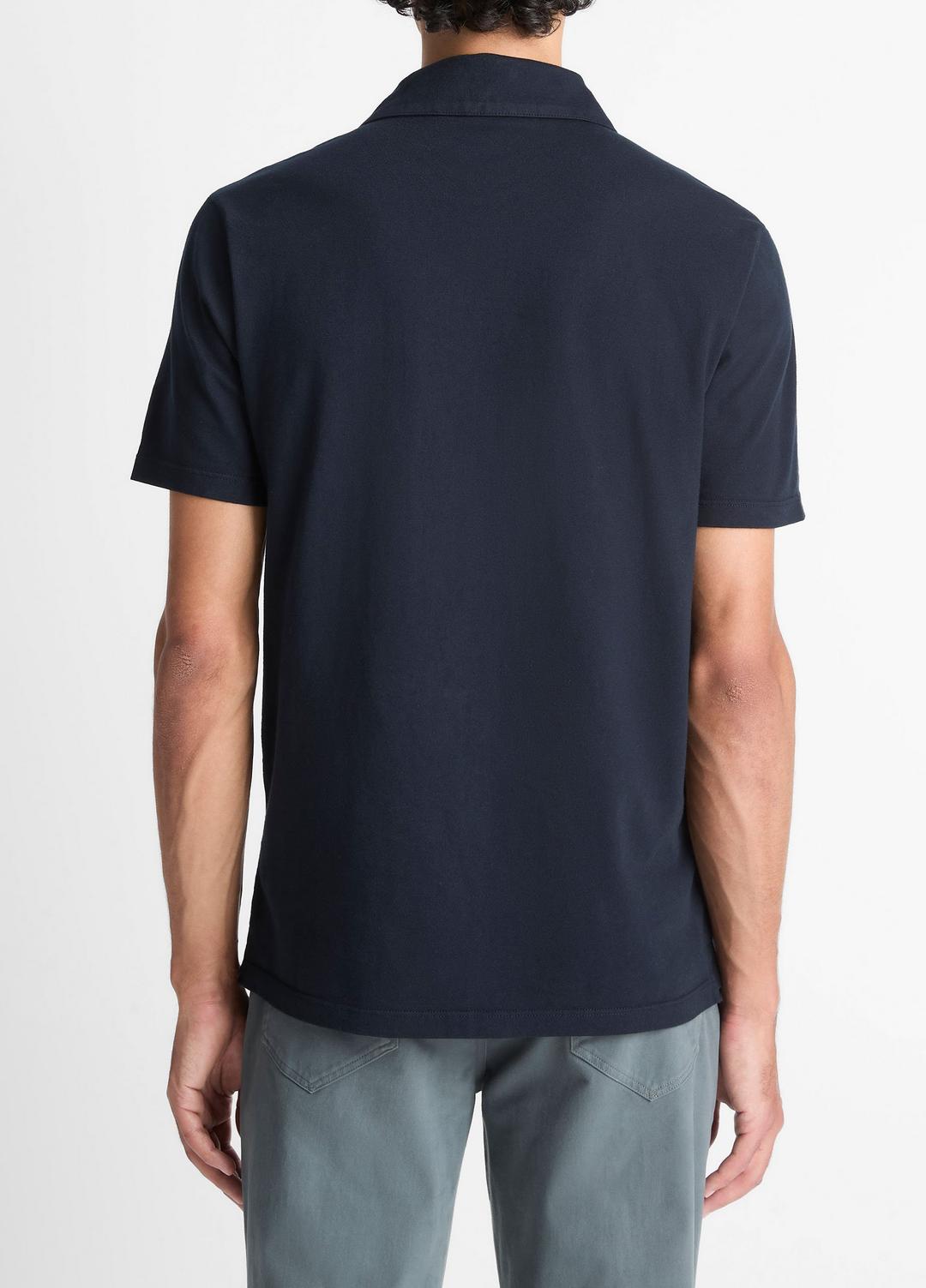 Garment Dye Cotton Polo Shirt in Henleys & Polos | VINCE Men