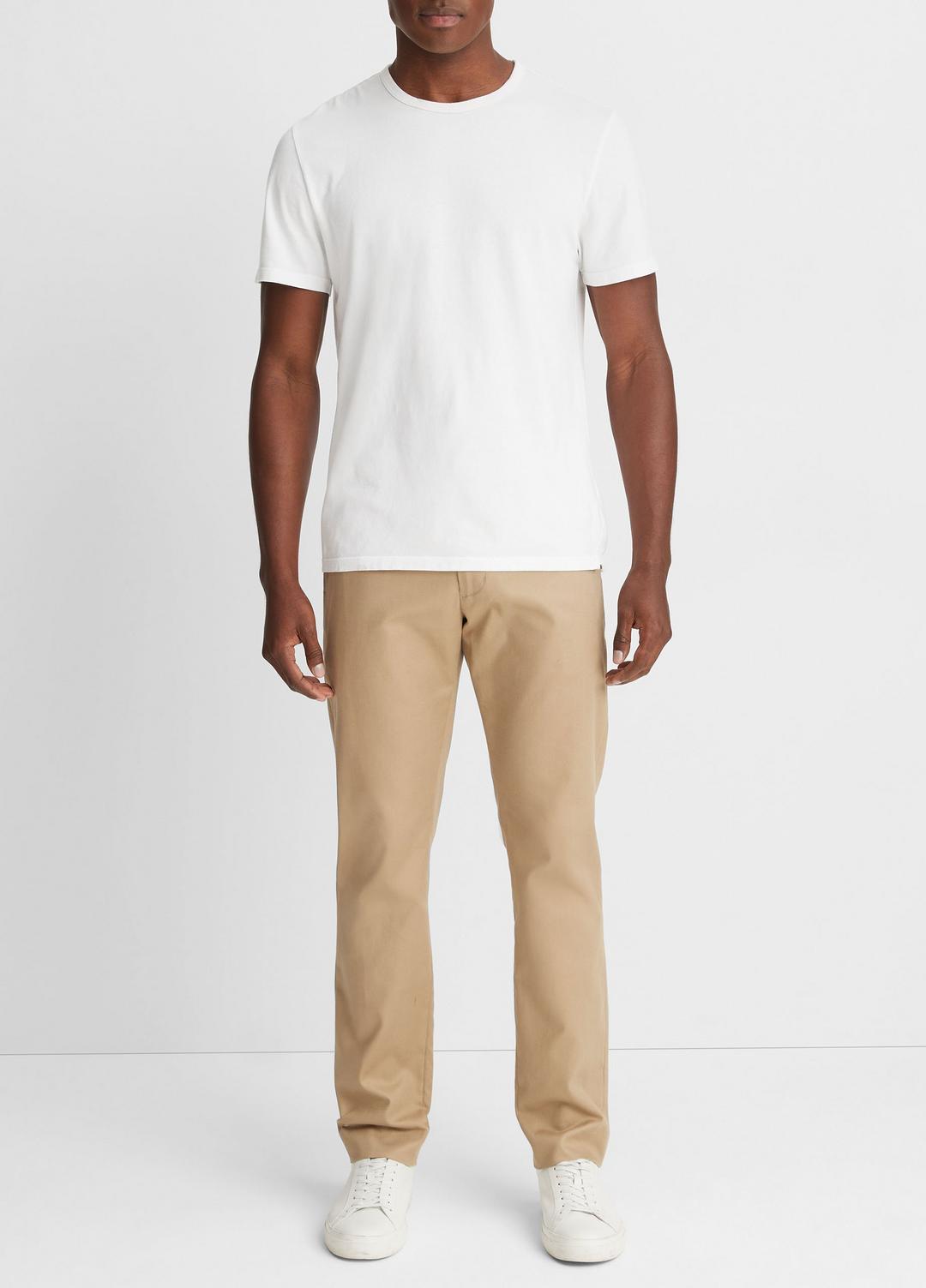 Garment Dye Cotton T-Shirt in Short Sleeve | VINCE Men
