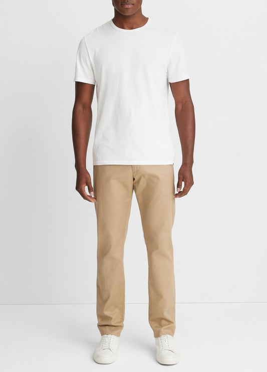 Garment Dye Cotton T-Shirt in Short Sleeve | VINCE Men