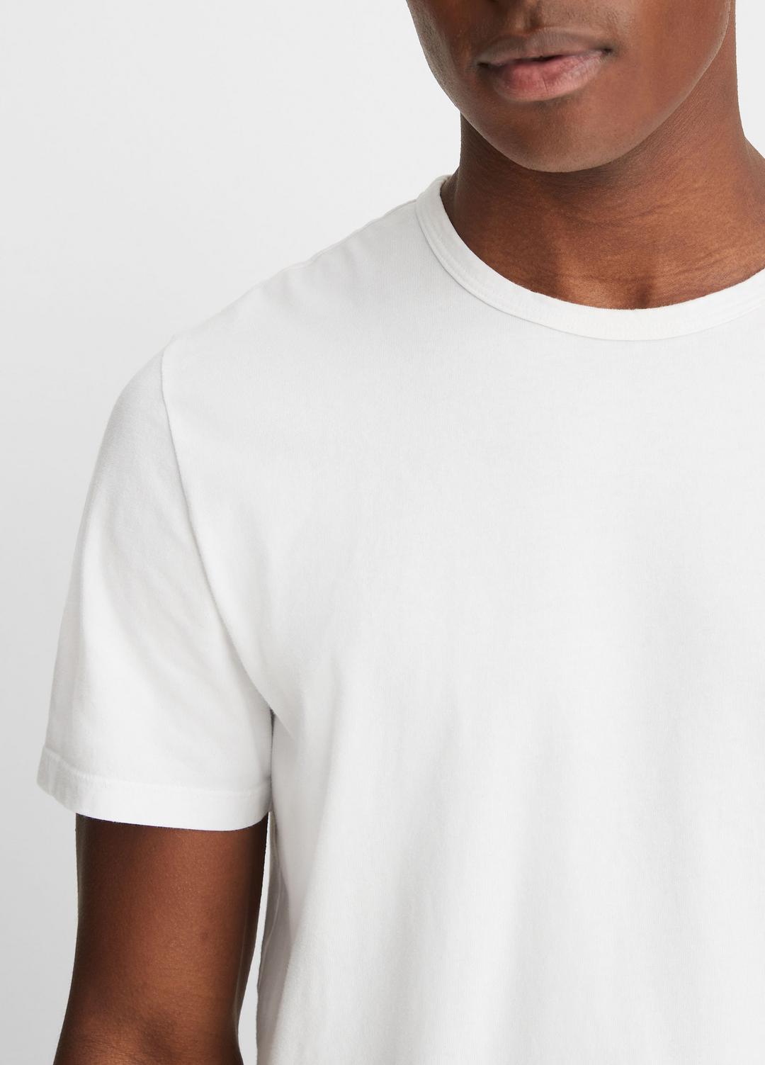 Garment Dye Cotton T-Shirt in Short Sleeve | VINCE Men