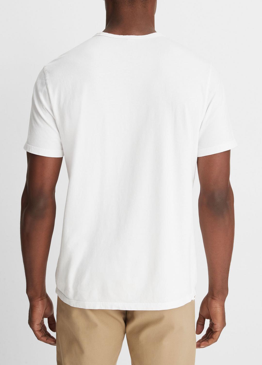 Garment Dye Cotton T-Shirt in Short Sleeve | VINCE Men