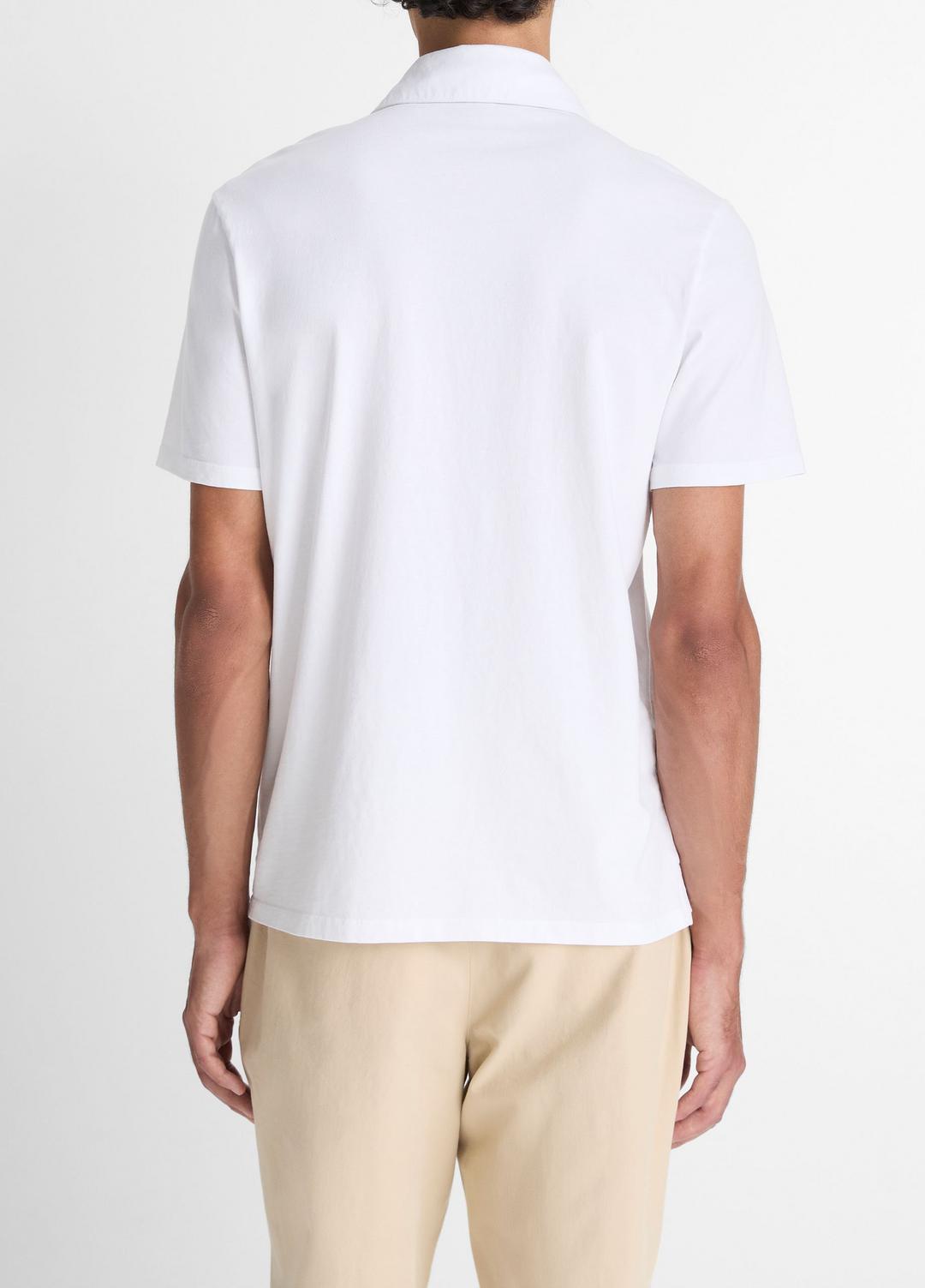 Garment Dye Cotton Polo Shirt in Henleys & Polos | VINCE Men