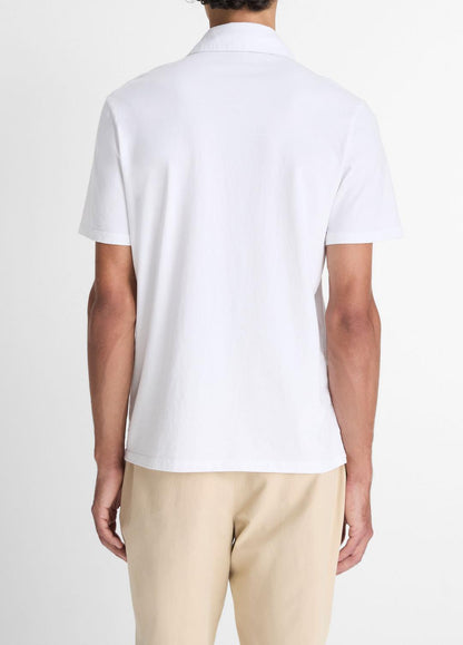 Garment Dye Cotton Polo Shirt in Henleys & Polos | VINCE Men