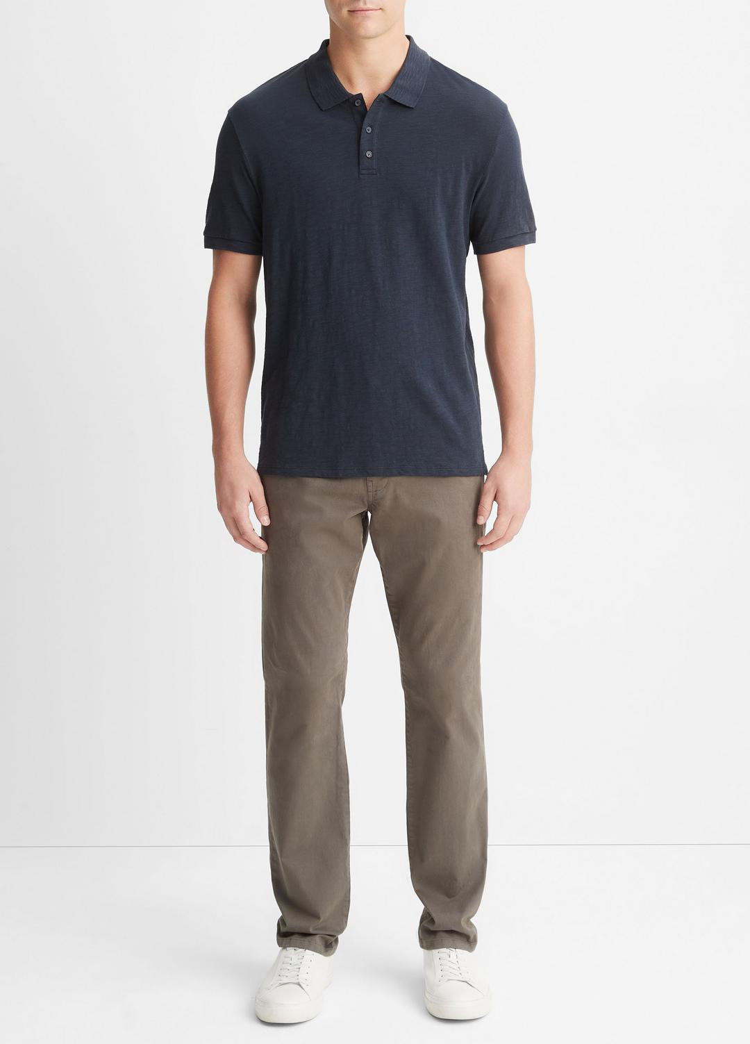 Classic Slub Polo Shirt in Henleys & Polos | VINCE Men