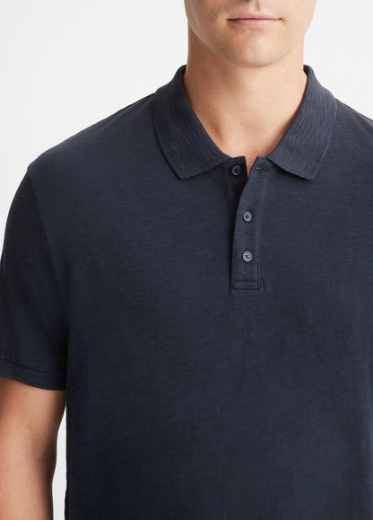 Classic Slub Polo Shirt in Henleys & Polos | VINCE Men