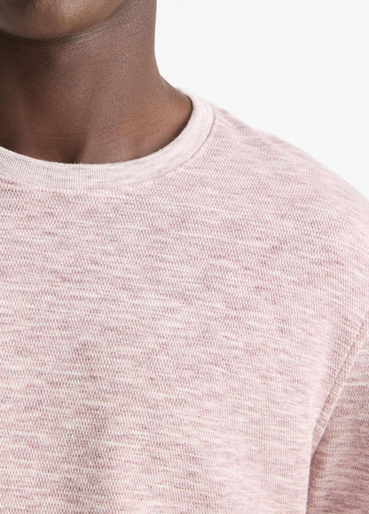 Space-Dye Cotton-Blend Long-Sleeve T-Shirt in Long Sleeve | VINCE Men