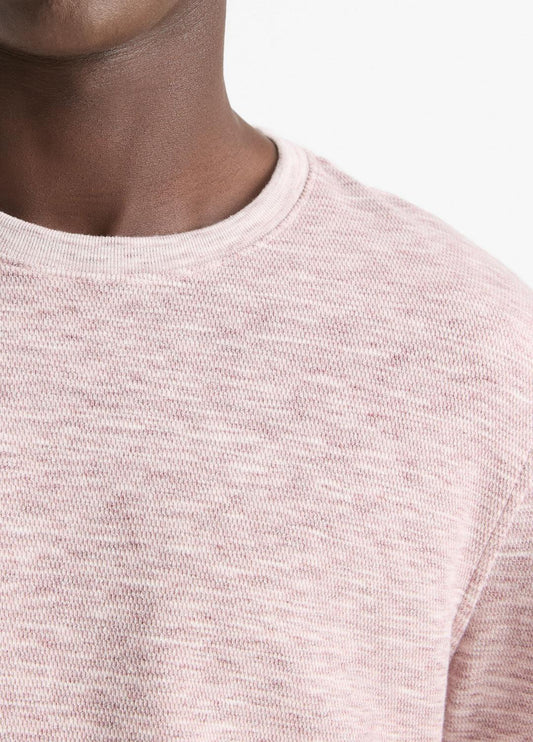 Space-Dye Cotton-Blend Long-Sleeve T-Shirt in Long Sleeve | VINCE Men