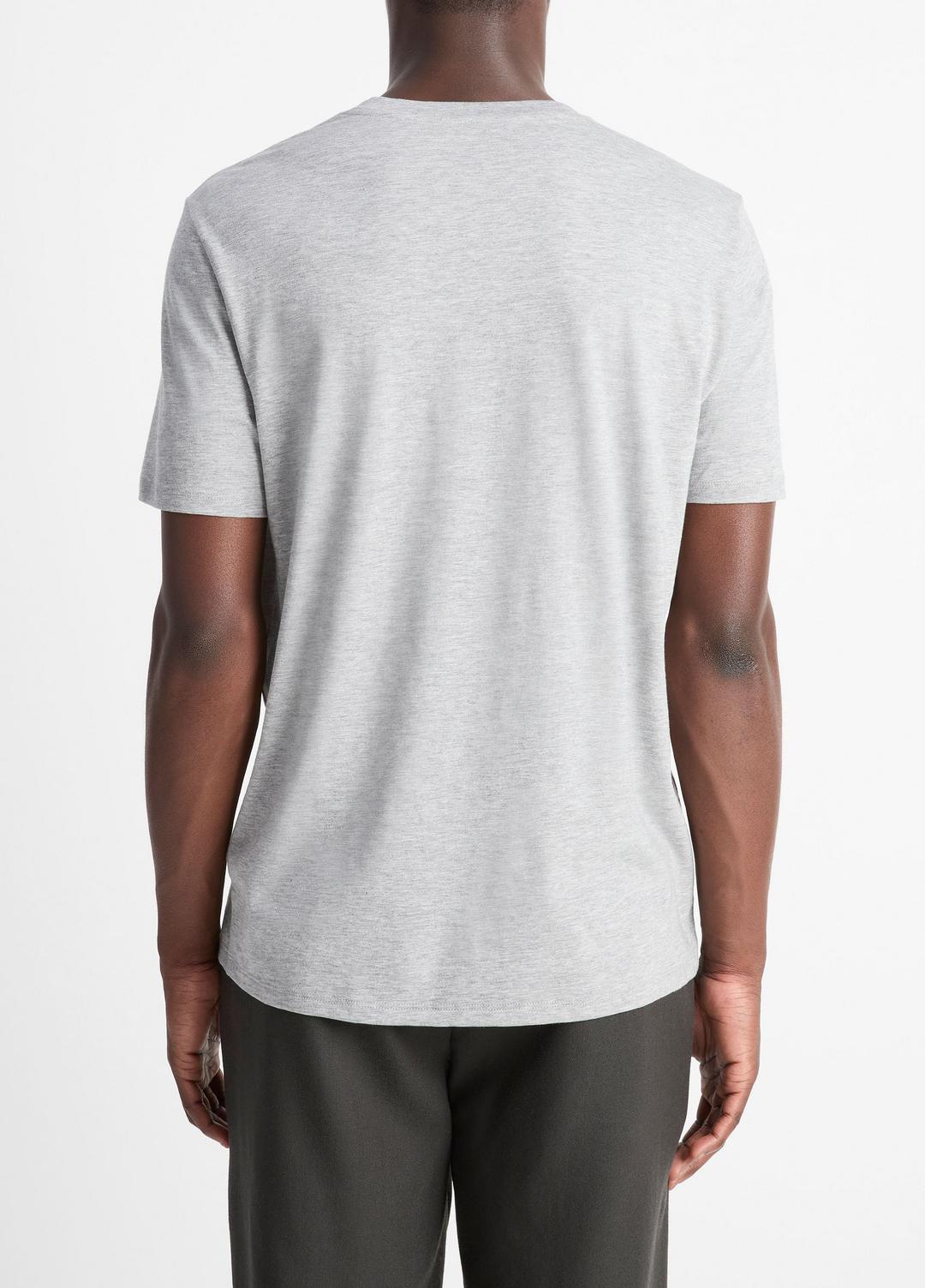 Pima Cotton V-Neck T-Shirt in Short Sleeve | VINCE Men