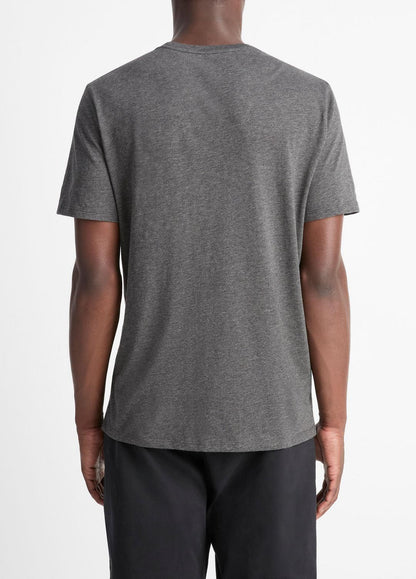 Pima Cotton Crew Neck T-Shirt in Short Sleeve | VINCE Men