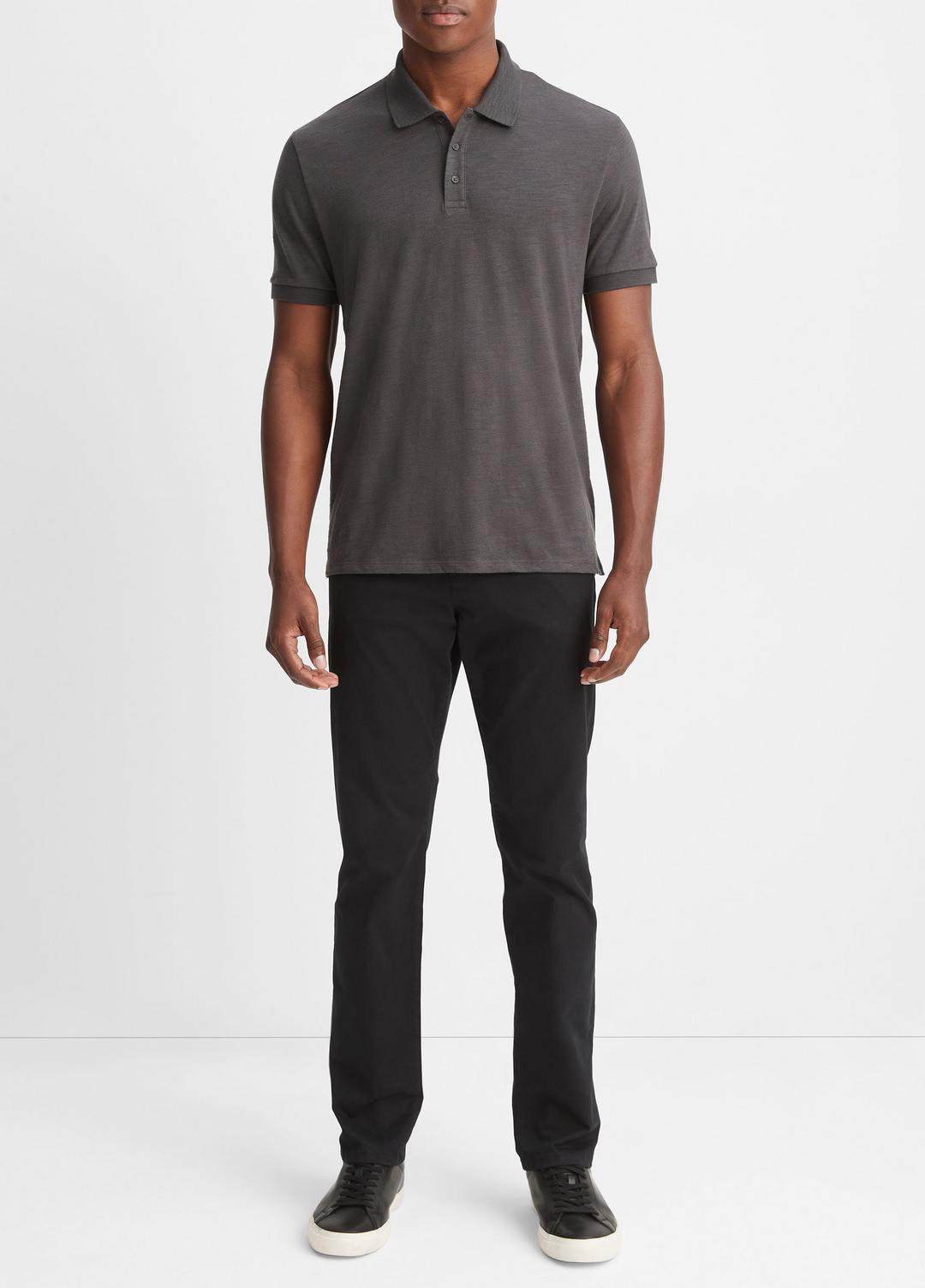 Classic Slub Polo Shirt in Henleys & Polos | VINCE Men