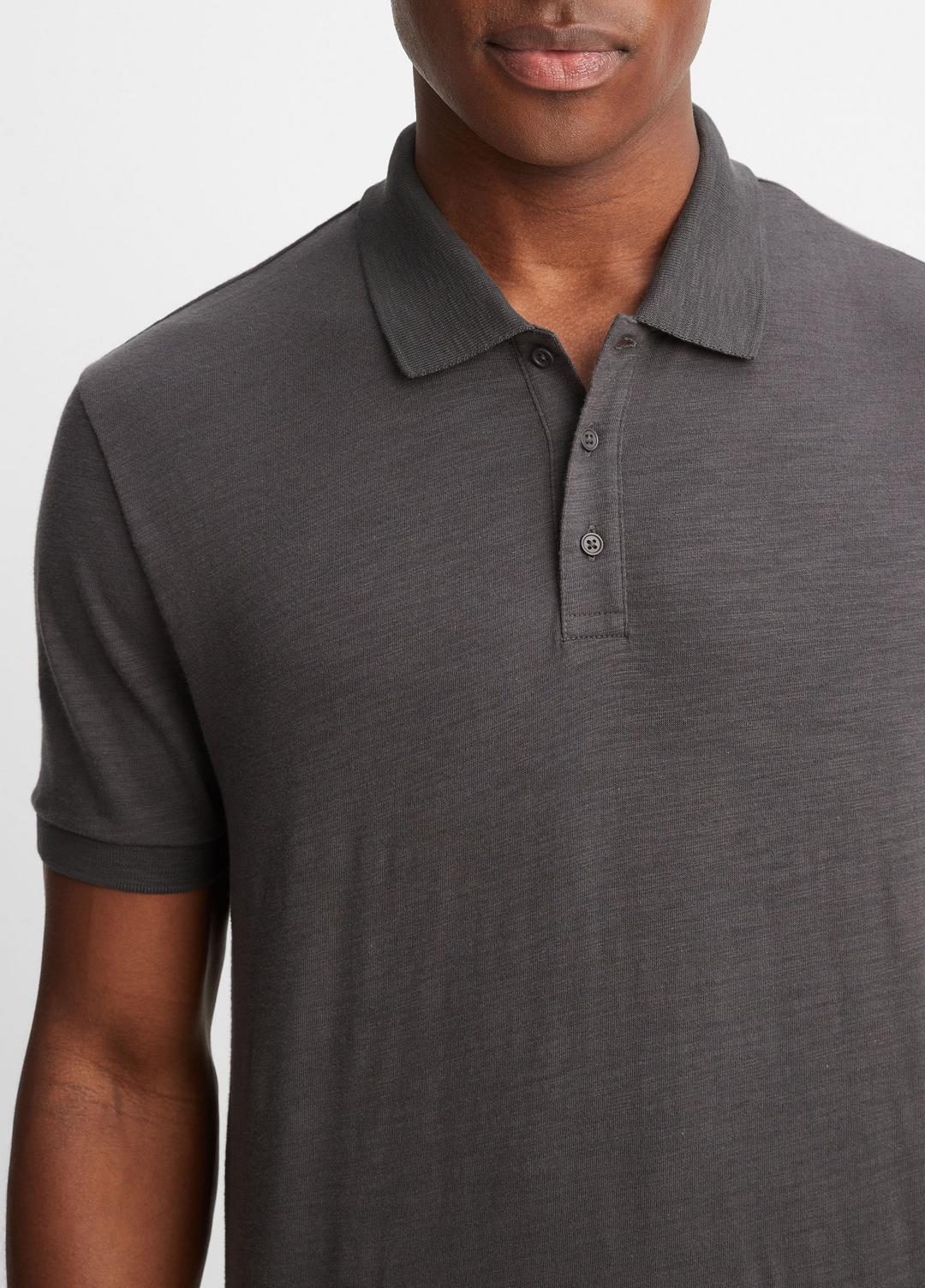 Classic Slub Polo Shirt in Henleys & Polos | VINCE Men