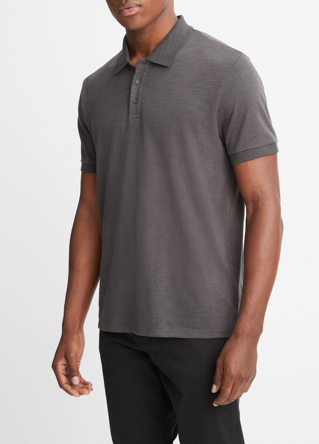 Classic Slub Polo Shirt in Henleys & Polos | VINCE Men