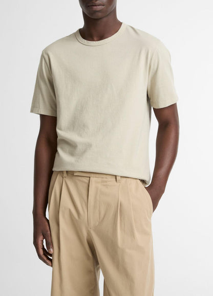 Garment Dye Cotton T-Shirt in Short Sleeve | VINCE Men
