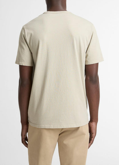 Garment Dye Cotton T-Shirt in Short Sleeve | VINCE Men