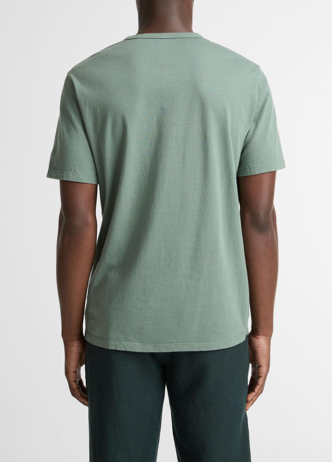 Garment Dye Cotton T-Shirt in Short Sleeve | VINCE Men