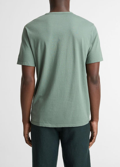 Garment Dye Cotton T-Shirt in Short Sleeve | VINCE Men