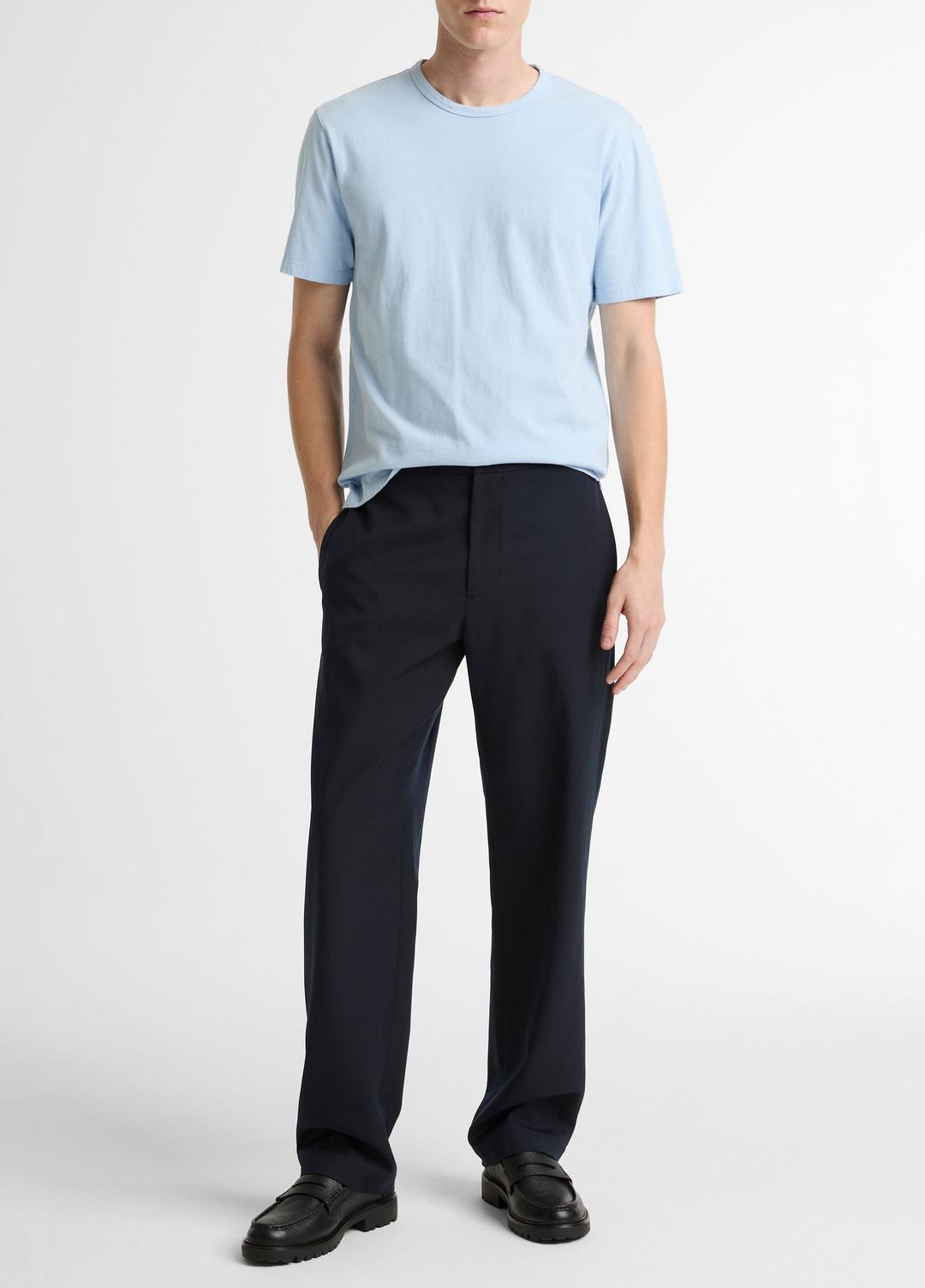 Garment Dye Cotton T-Shirt in Short Sleeve | VINCE Men