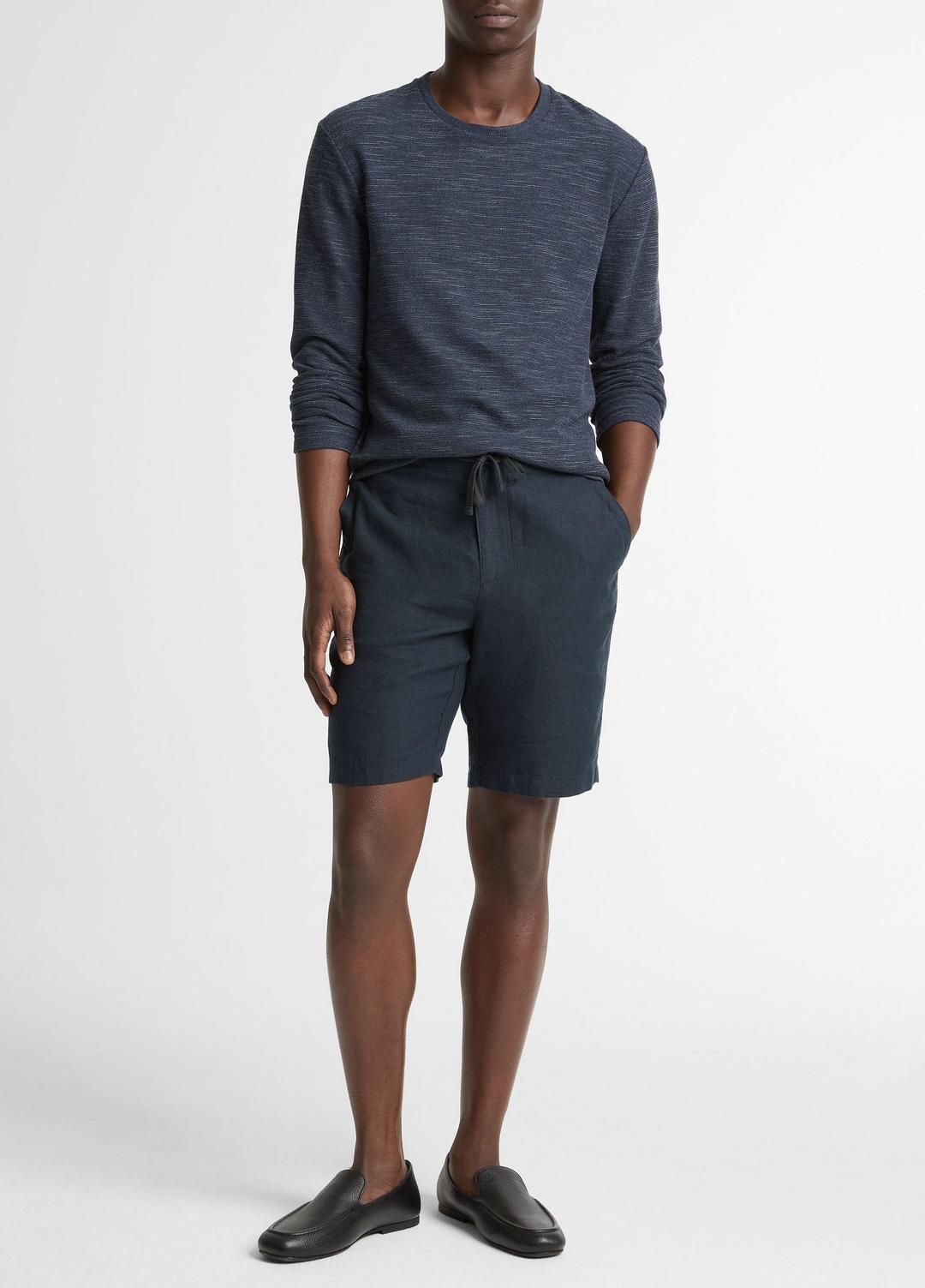 Double-Knit Cotton-Blend Long-Sleeve Shirt in Long Sleeve | VINCE Men