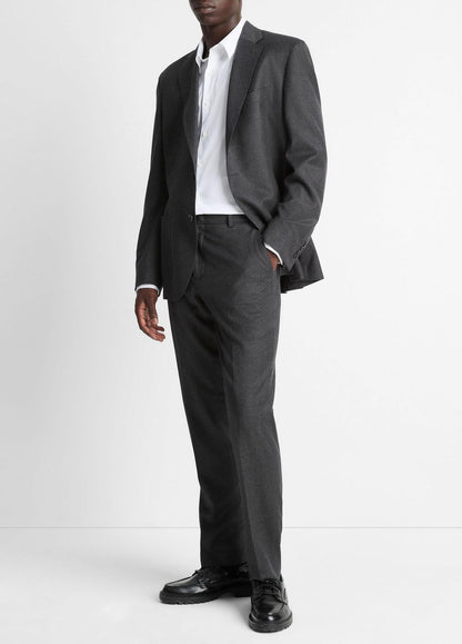 Wool-Silk Flannel Classic Pant in Trousers | VINCE Men