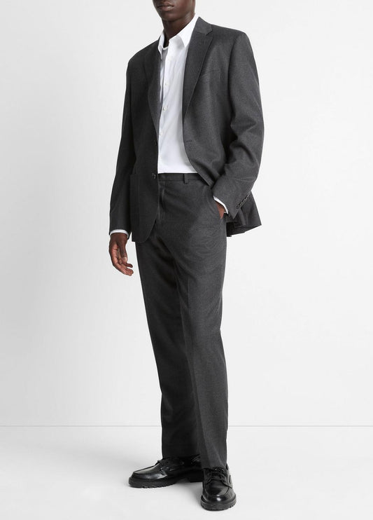 Wool-Silk Flannel Classic Pant in Trousers | VINCE Men