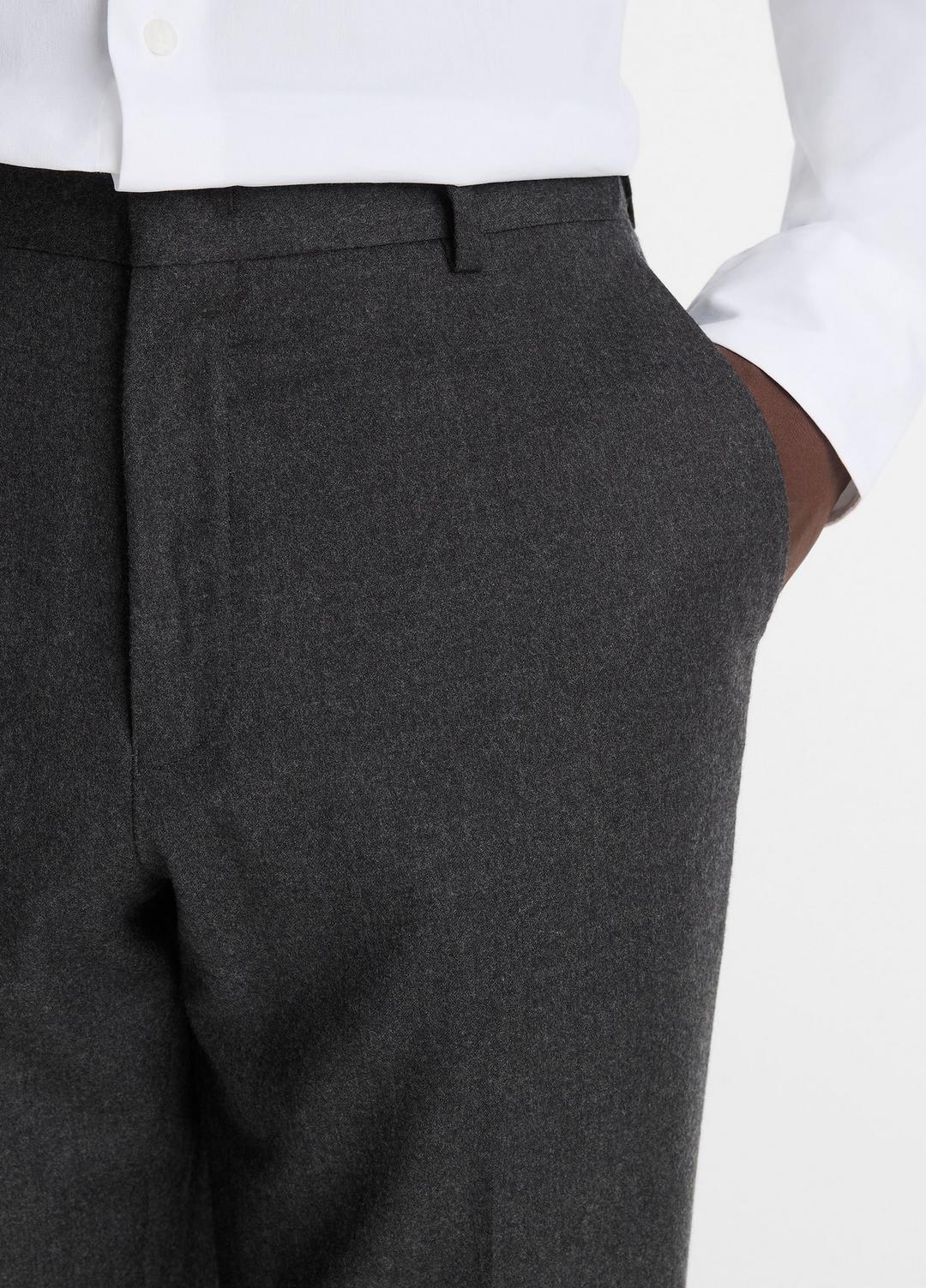 Wool-Silk Flannel Classic Pant in Trousers | VINCE Men