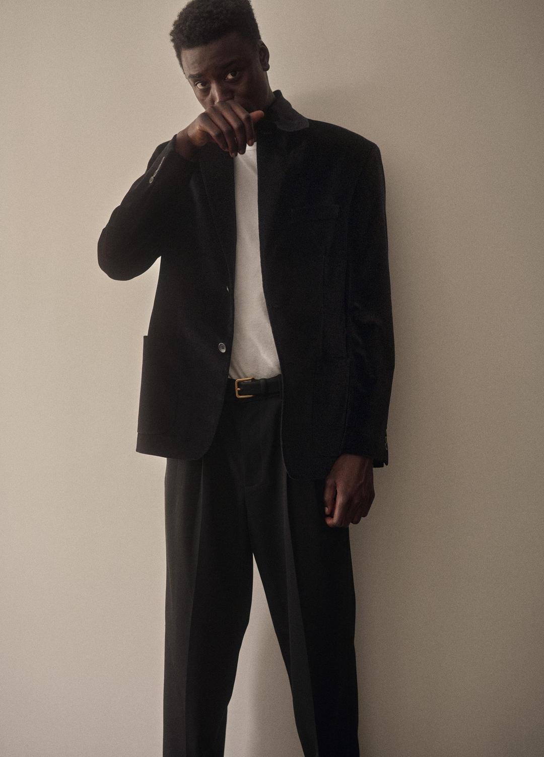 Wool Double-Pleat Suiting Trouser in Trousers | VINCE Men