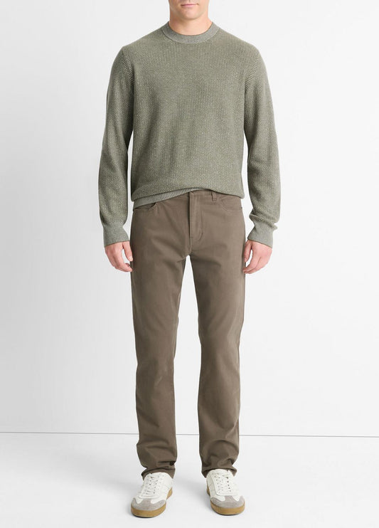 Dylan Slim 5-Pocket Peached Stretch-Cotton Pant in Trousers | VINCE Men