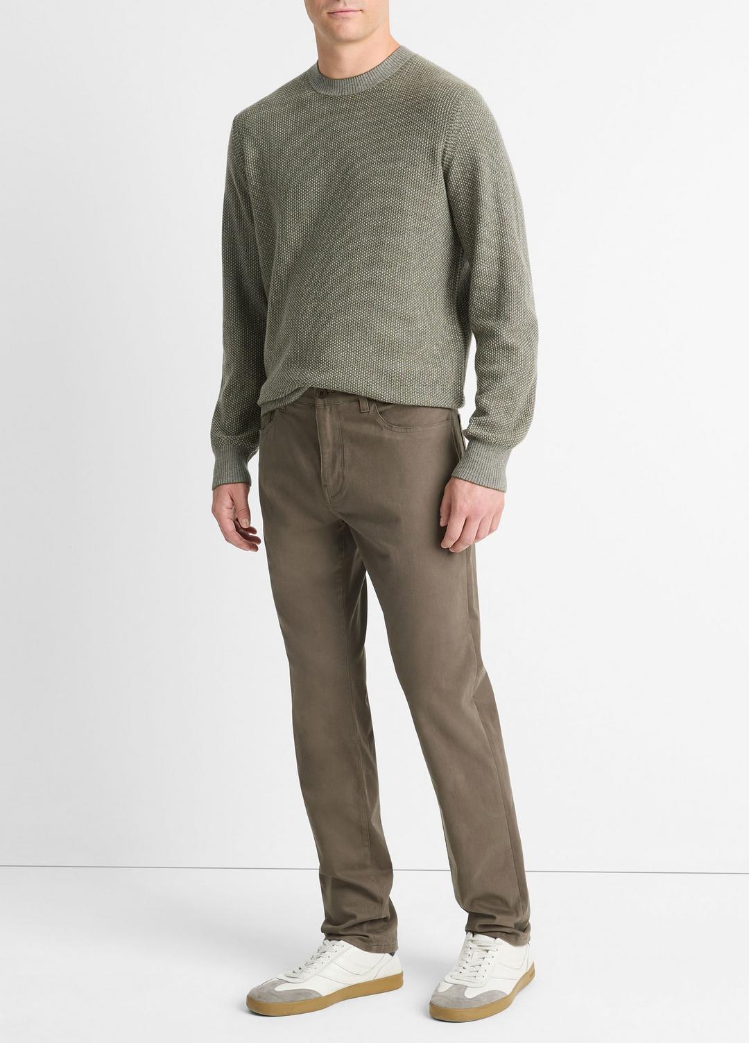 Dylan Slim 5-Pocket Peached Stretch-Cotton Pant in Trousers | VINCE Men