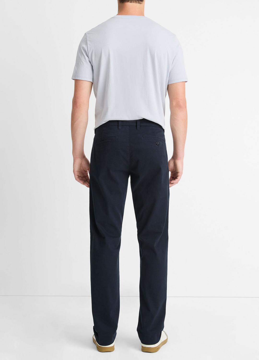 Dylan Slim Cotton Chino Pant in Trousers | VINCE Men