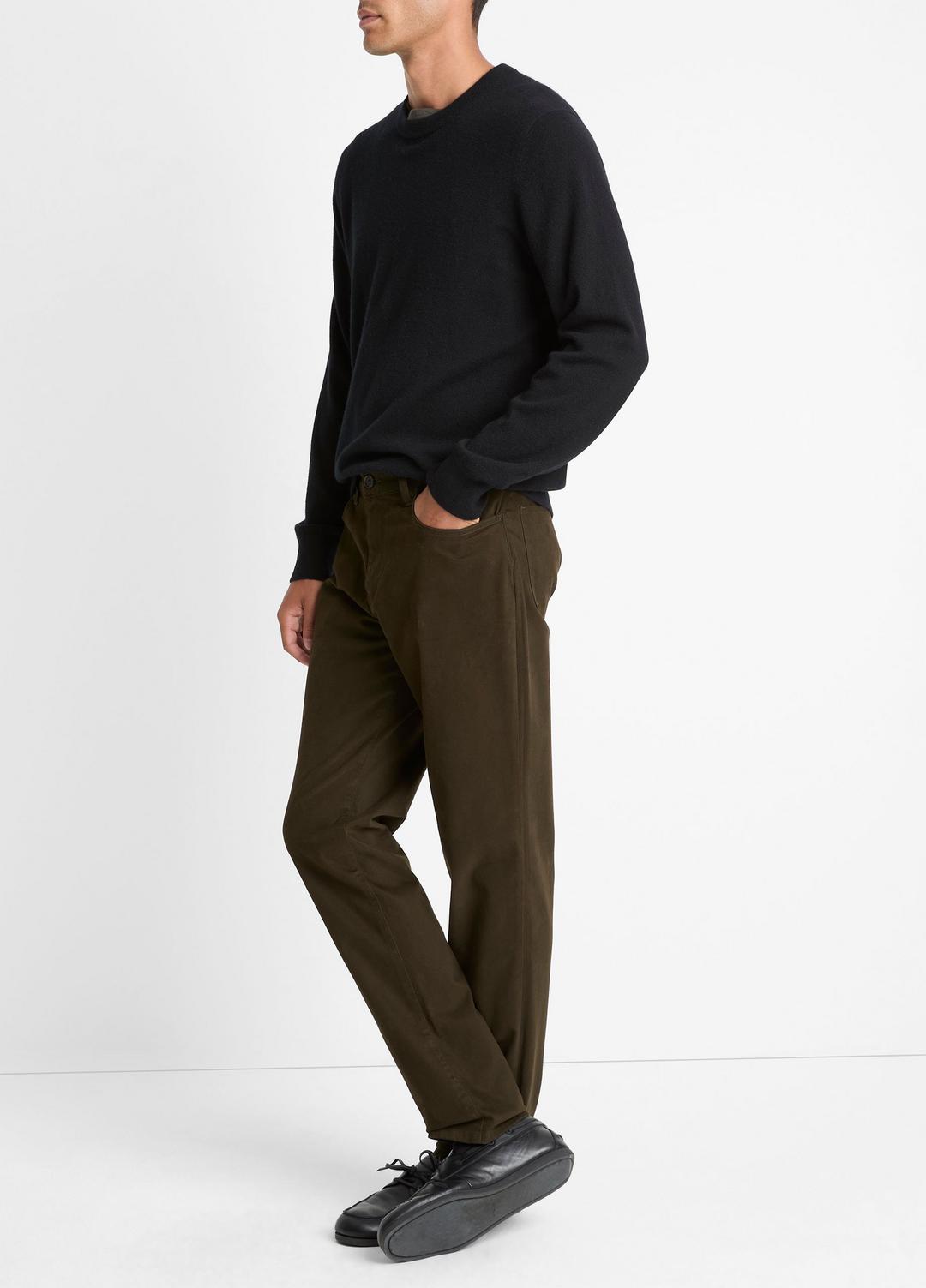 Dylan Slim 5-Pocket Peached Stretch-Cotton Pant in Trousers | VINCE Men
