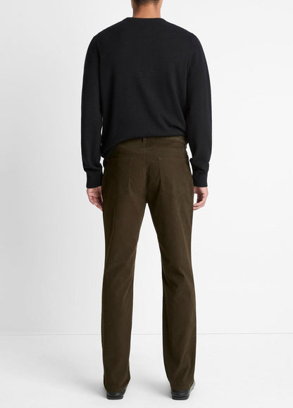 Dylan Slim 5-Pocket Peached Stretch-Cotton Pant in Trousers | VINCE Men