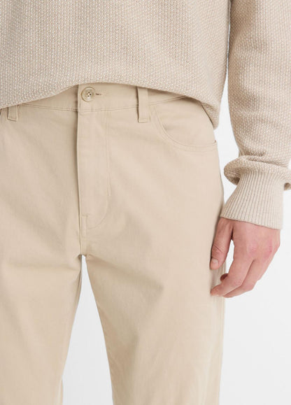 Dylan Slim 5-Pocket Peached Stretch-Cotton Pant in Trousers | VINCE Men