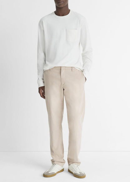 Dylan Slim Cotton Chino Pant in Trousers | VINCE Men