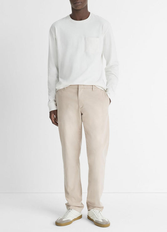 Dylan Slim Cotton Chino Pant in Trousers | VINCE Men