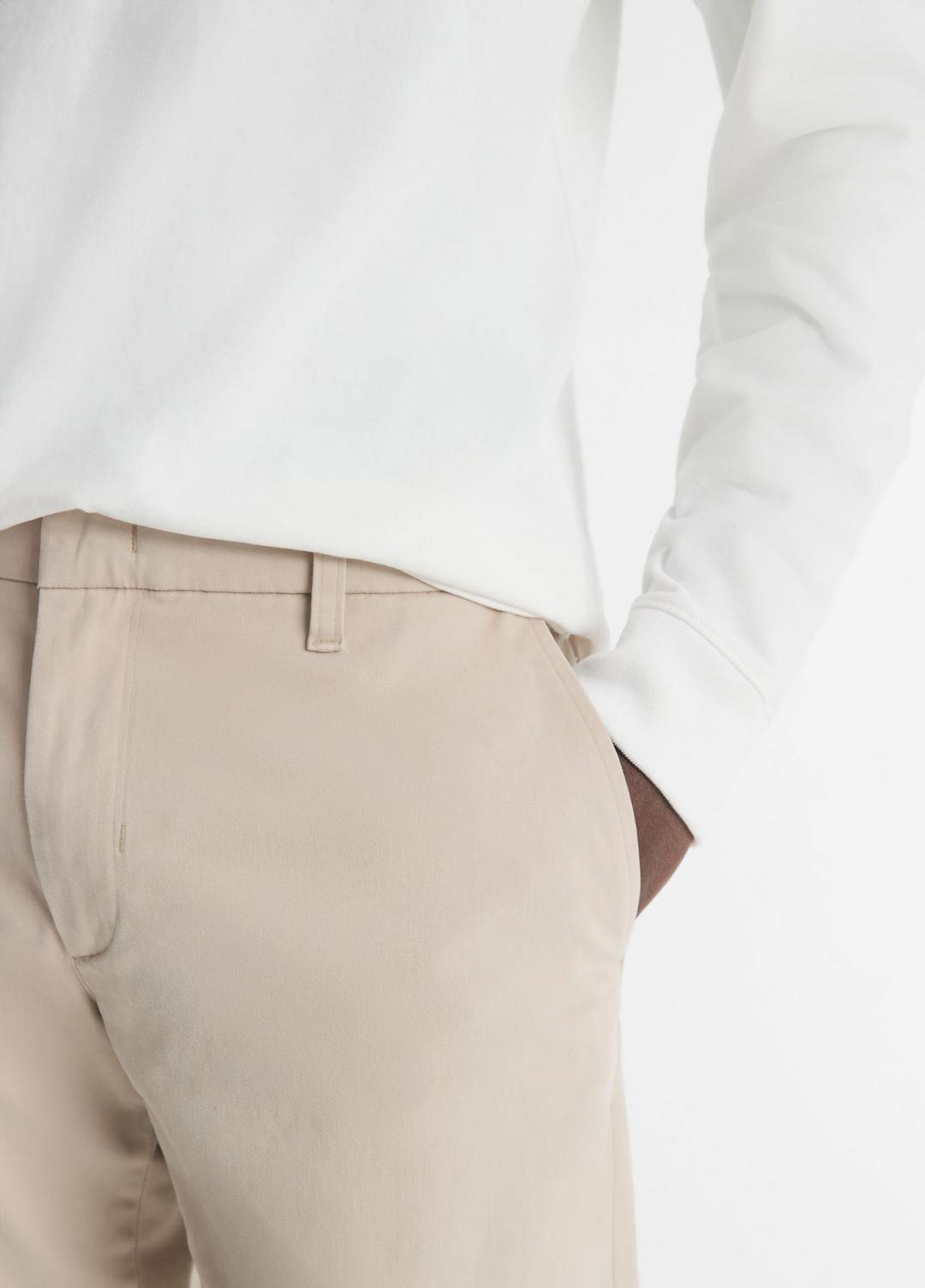 Dylan Slim Cotton Chino Pant in Trousers | VINCE Men