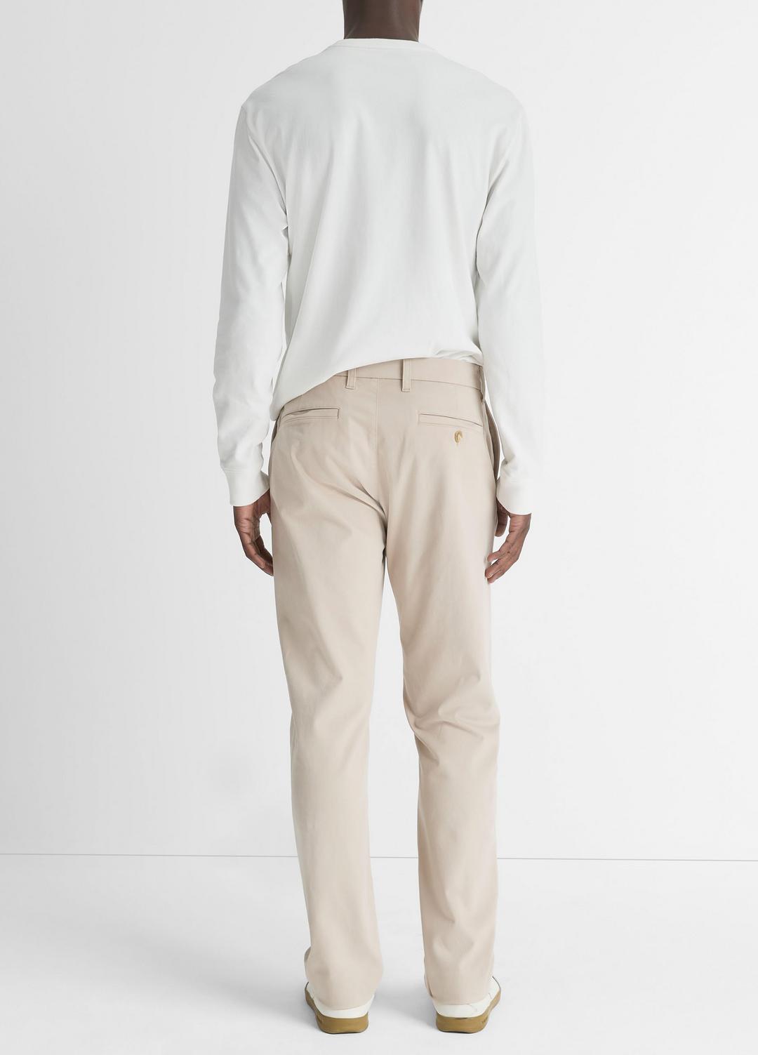 Dylan Slim Cotton Chino Pant in Trousers | VINCE Men