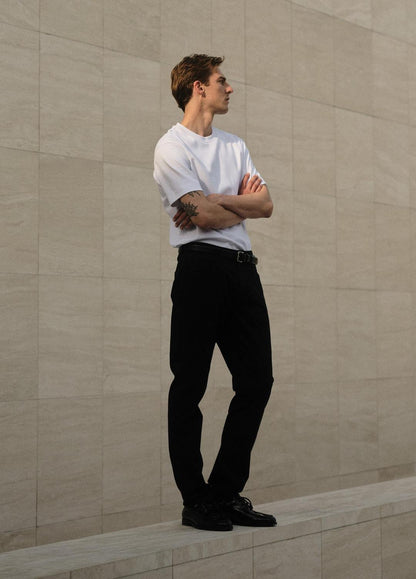 Dylan Slim Cotton Chino Pant in Trousers | VINCE Men