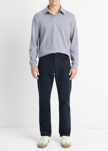 Dylan Slim 5-Pocket Peached Stretch-Cotton Pant in Trousers | VINCE Men